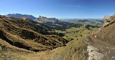 111 Panoramica sulle Creste di Siusi - Altipiano dello Sciliar - Punta Sentner - Alpe di Siusi