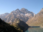 Rifugio Cur, la diga, Pizzo Coca