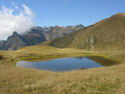 Panorama verso il passo Salmurano e il Pizzo tre signori